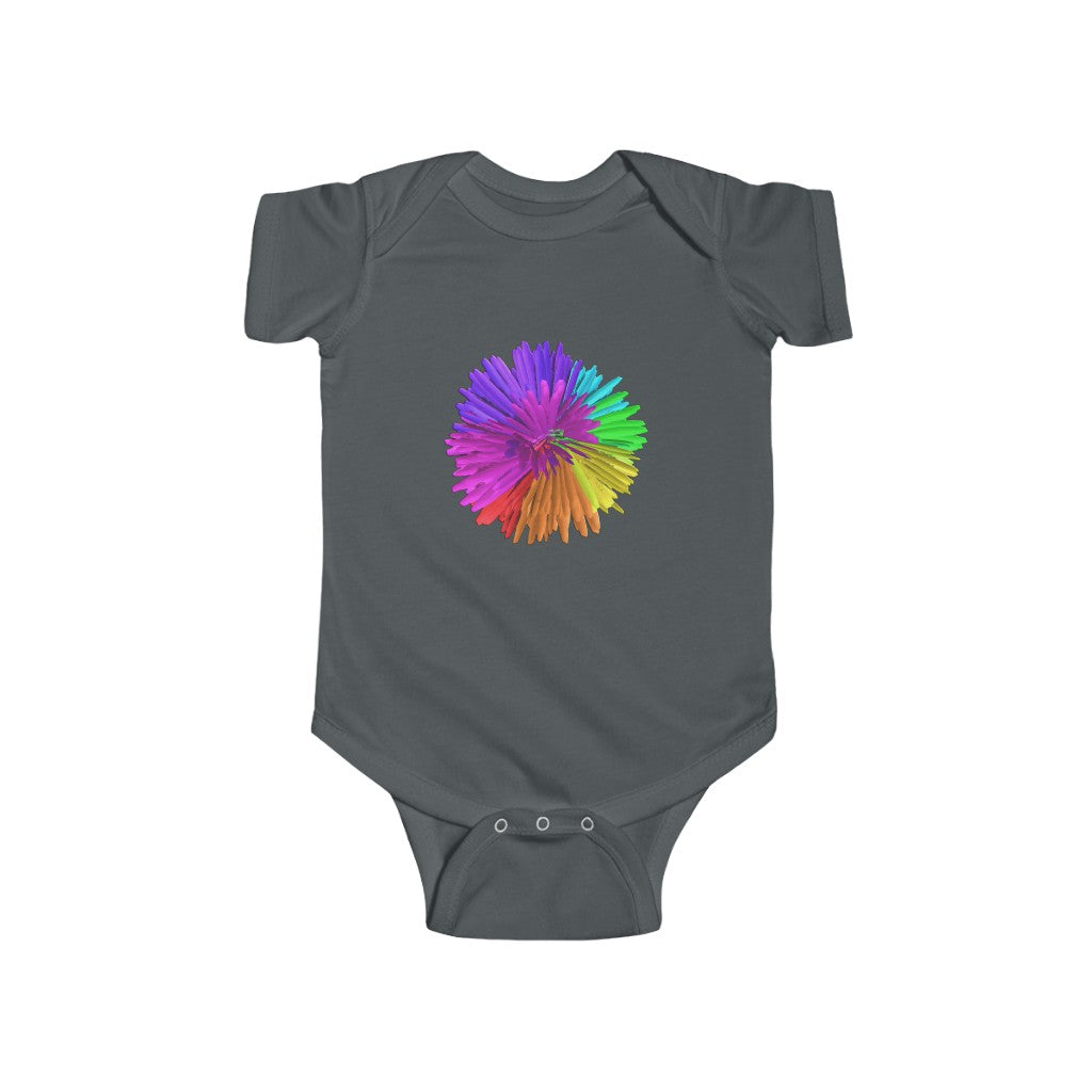 Rainbow Chrysanthemum Infant Fine Jersey Bodysuit