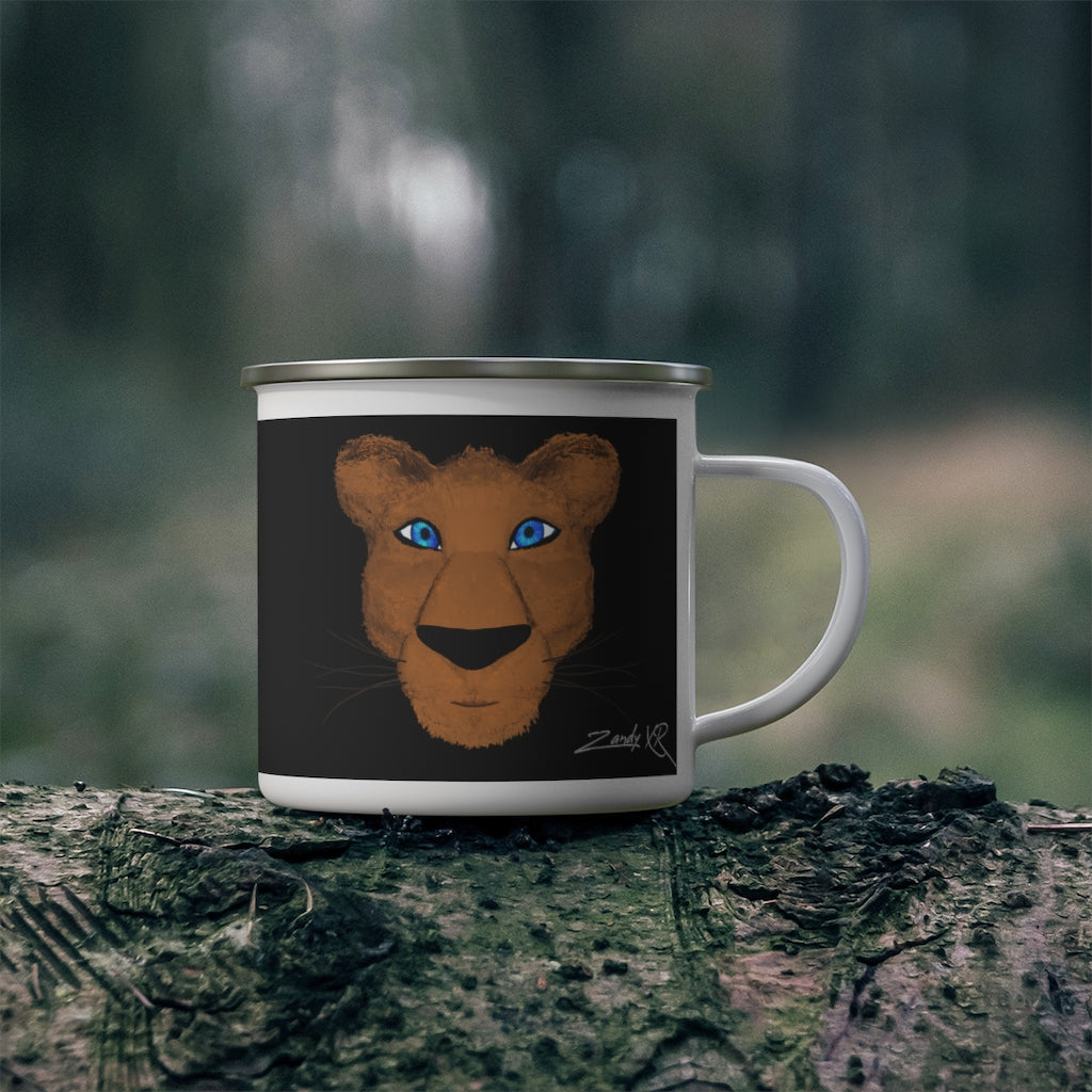 Panther Enamel Camping Mug