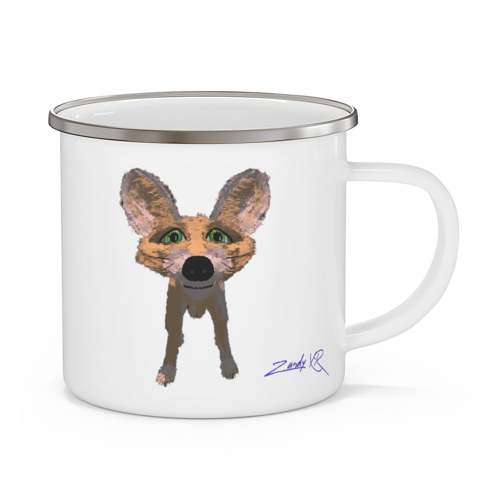 Fennec Fox Enamel Camping Mug