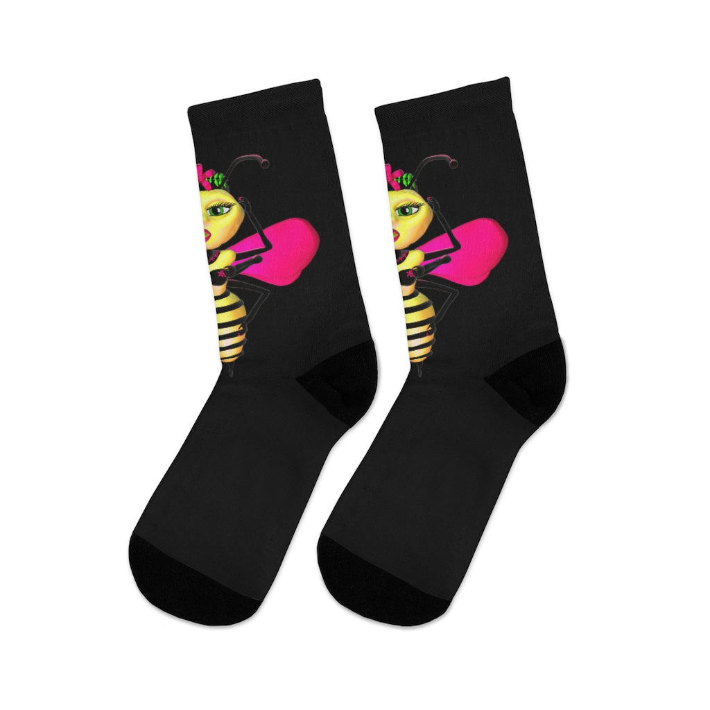 "Sassy Bee" DTG Socks