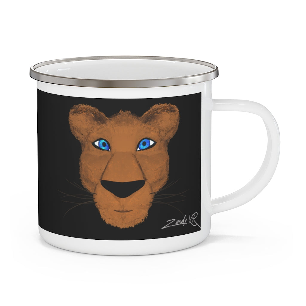 Panther Enamel Camping Mug