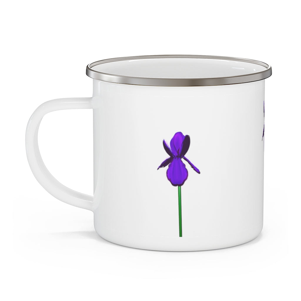 Iris Enamel Camping Mug