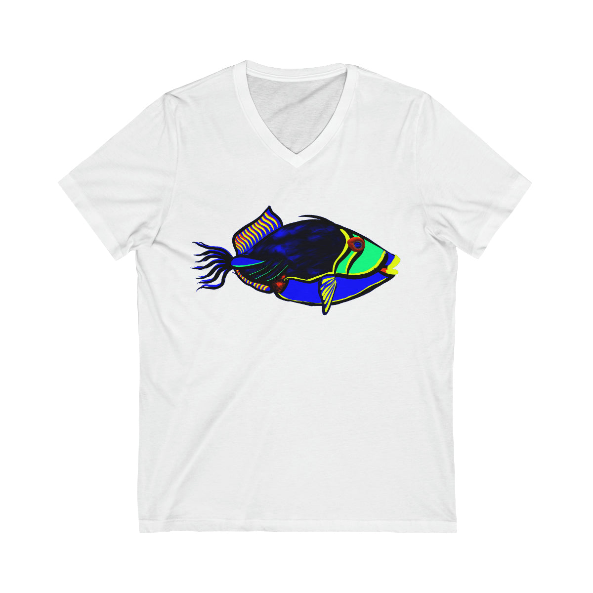 Triggerfish Unisex Jersey Short Sleeve V-Neck Tee