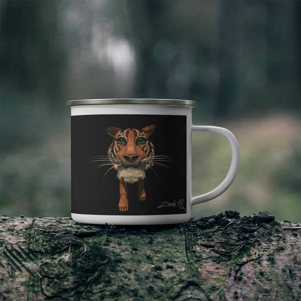 Tiger Enamel Camping Mug