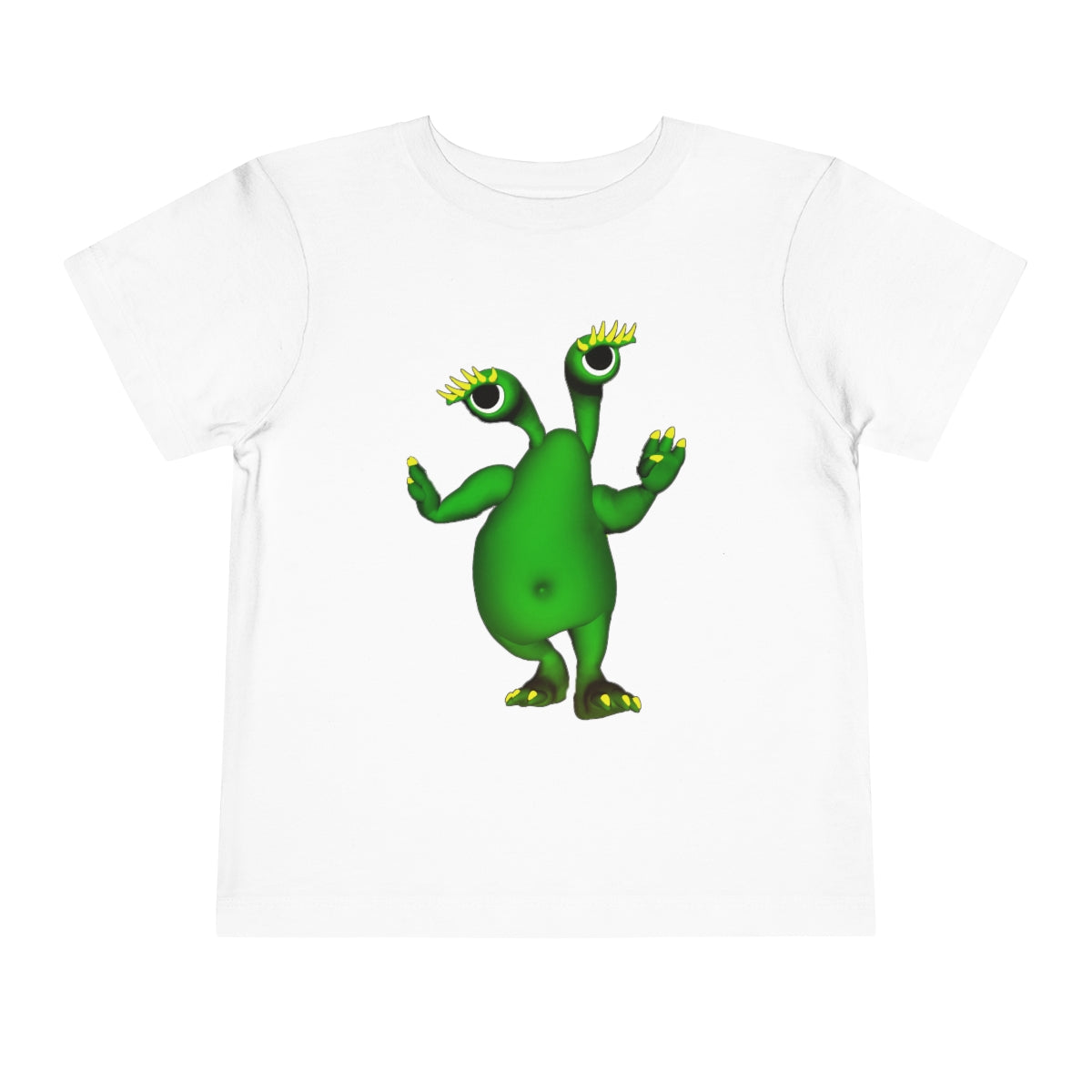 Green Alien Toddler Short Sleeve Tee