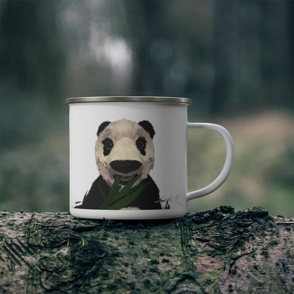 Panda Enamel Camping Mug