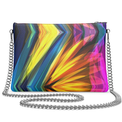 "Glass Butterfly" Custom Crossbody Bag With Chain