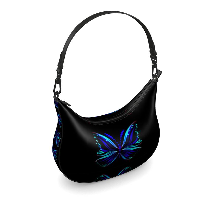 "Flutter" Custom Curve Hobo Bag