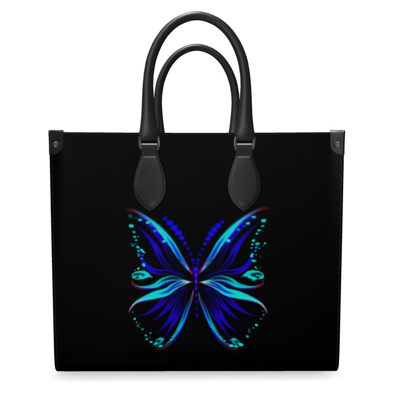 Large "Flutter" Smooth Nappa Leather Shopper Bag