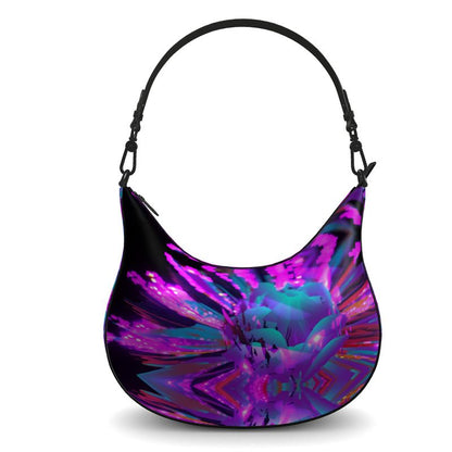 "Dazzling Dahlias" Custom Curve Hobo Bag