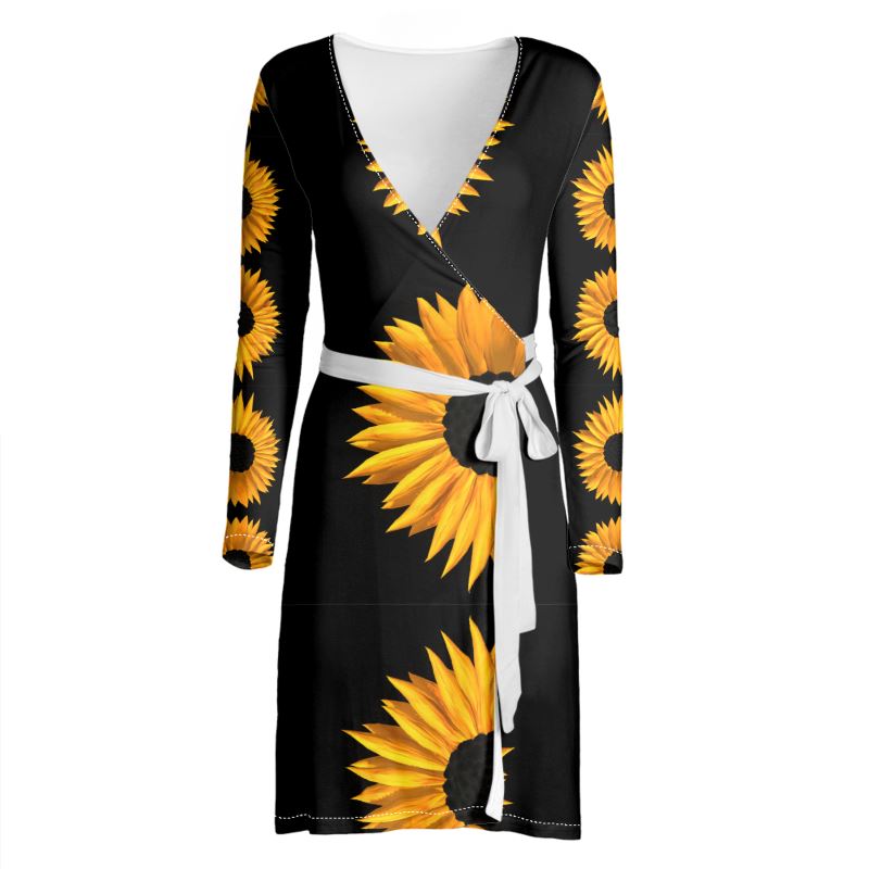"Sunflower Dreams" Wrap Dress