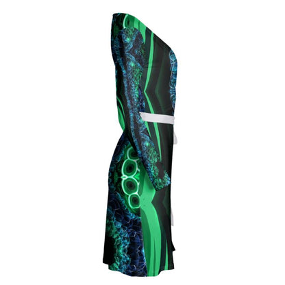 "Malachite" Wrap Dress