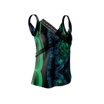 "Malachite" Satin Cami