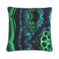 16" Square "Malachite" Designer Custom Pillow