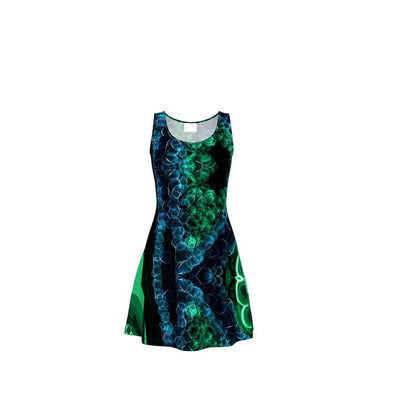 "Malachite" Skater Dress