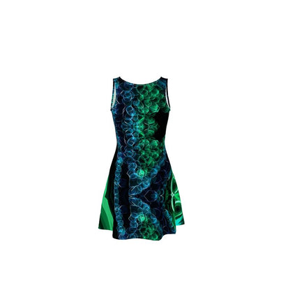 "Malachite" Skater Dress