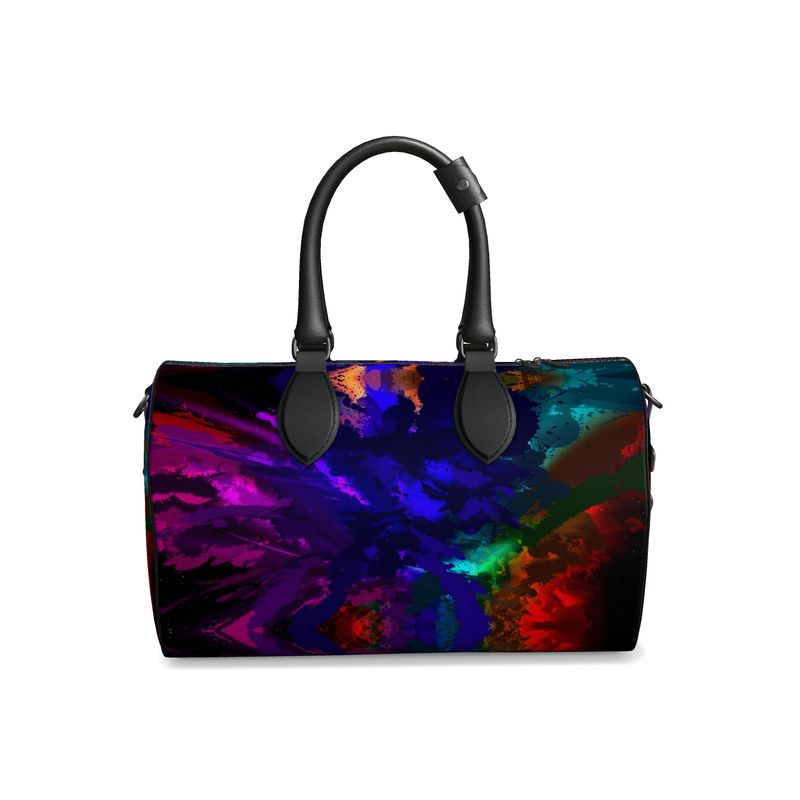 Small "Rainbow Color Explosion" Nappa Leather Duffle Bag