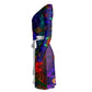 "Rainbow Color Explosion" Wrap Dress