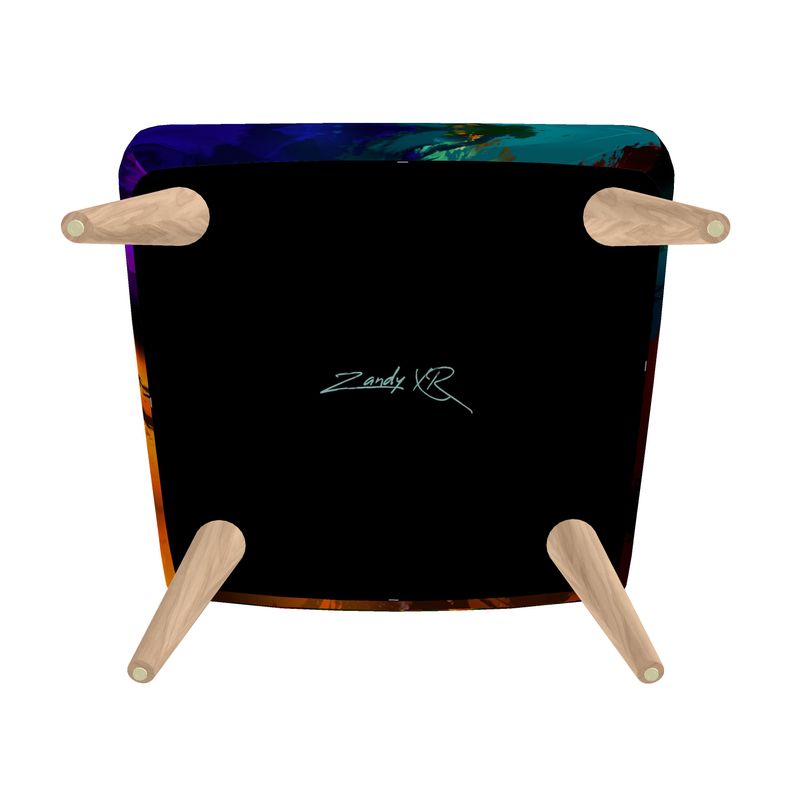 "Subtle Rainbow Color Explosion: Subtle Tones" Occasional Chair