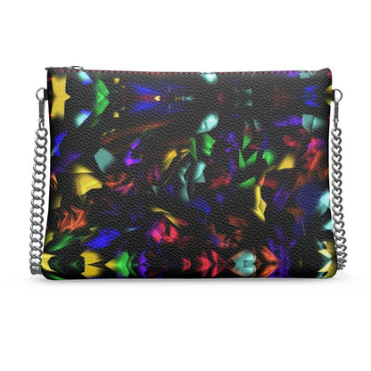 "Virgin Rainbow Opal" Custom Crossbody Bag With Chain