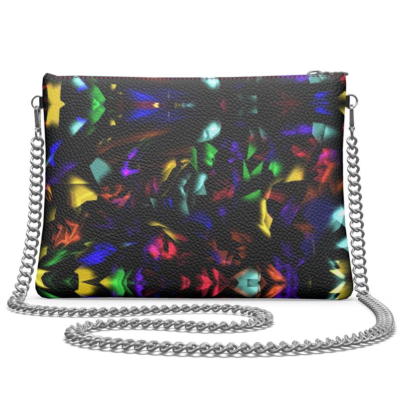 "Virgin Rainbow Opal" Custom Crossbody Bag With Chain