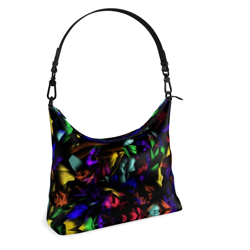 "Virgin Rainbow Opal" Custom Square Hobo Bag