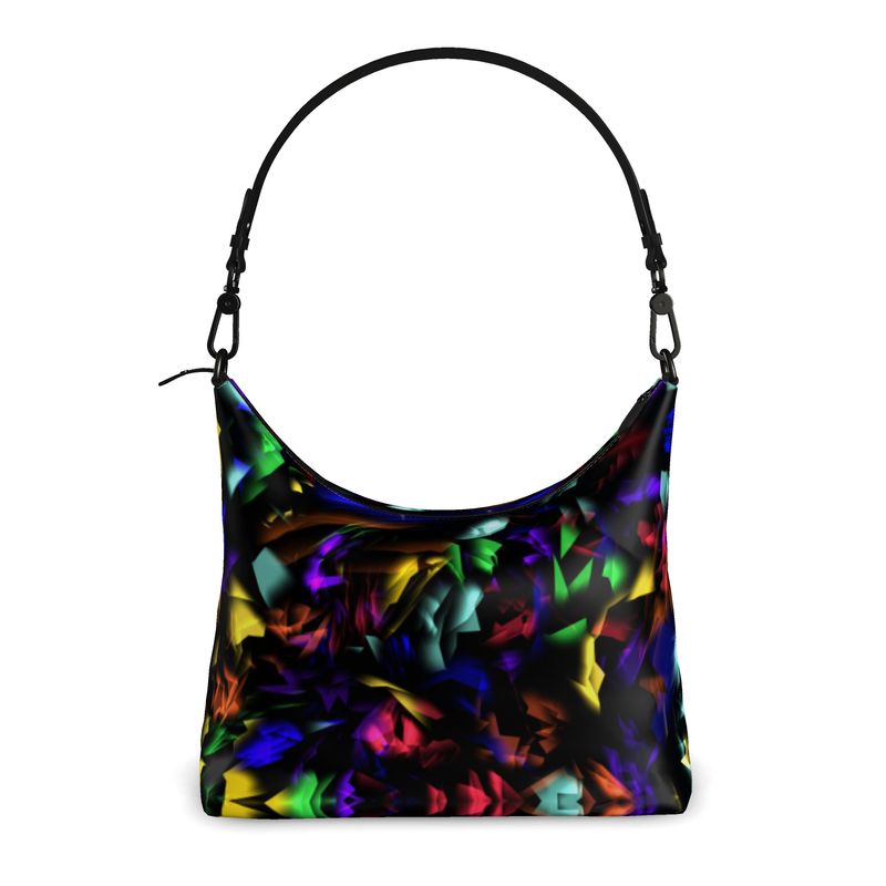 "Virgin Rainbow Opal" Custom Square Hobo Bag