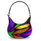 "Butterfly Rainbow" Custom Curve Hobo Bag