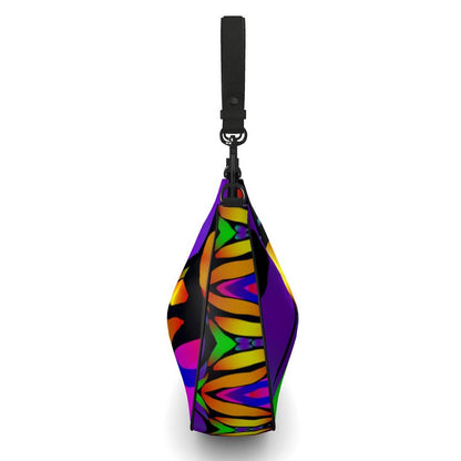 "Butterfly Rainbow" Custom Curve Hobo Bag