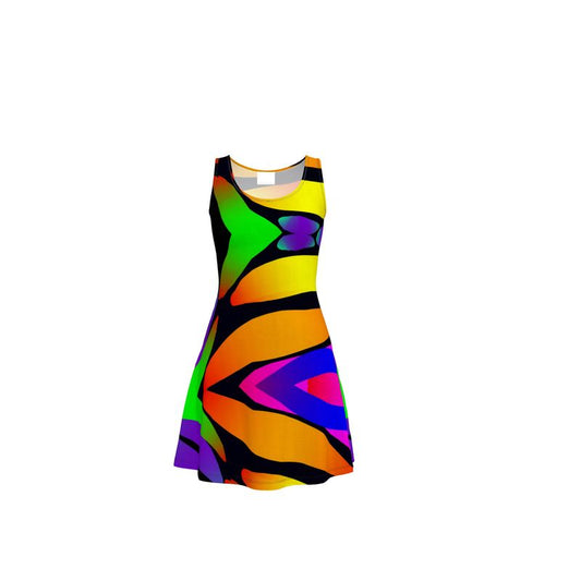 "Butterfly Rainbow" Skater Dress