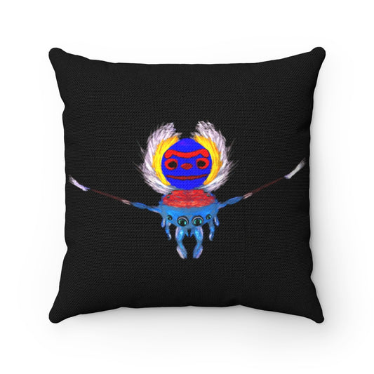 Peacock Spiders Spun Polyester Square Pillow