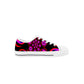 Pink Spiral Kids Low Top Canvas Shoes