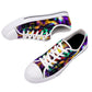 Color and Fire Low-Top Canvas Shoes - White