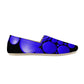 Blue Twisted Ellipses Casual Flat Driving Shoe