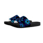 Blue Spiral Slide Sandals
