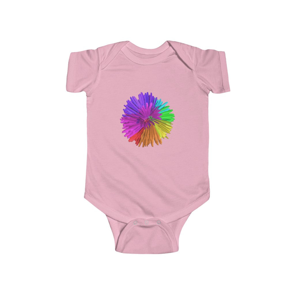 Rainbow Chrysanthemum Infant Fine Jersey Bodysuit