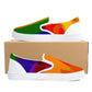 Casual Rainbow Slip-on Shoes - White