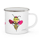 "Sassy Bee" Enamel Camping Mug
