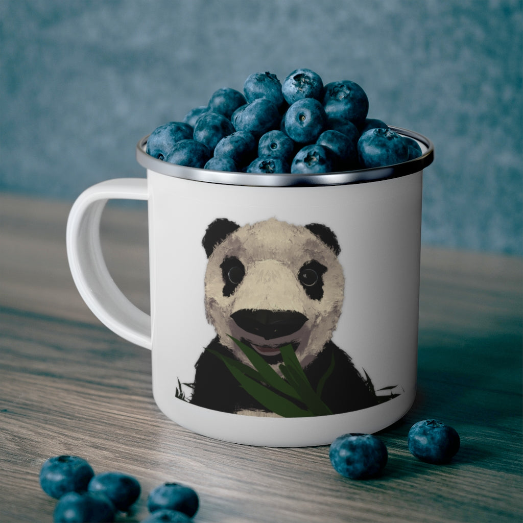 Panda Enamel Camping Mug