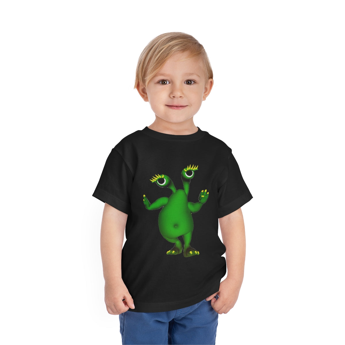 Green Alien Toddler Short Sleeve Tee