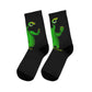 Green Alien DTG Socks (black)