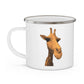 Giraffe Enamel Camping Mug