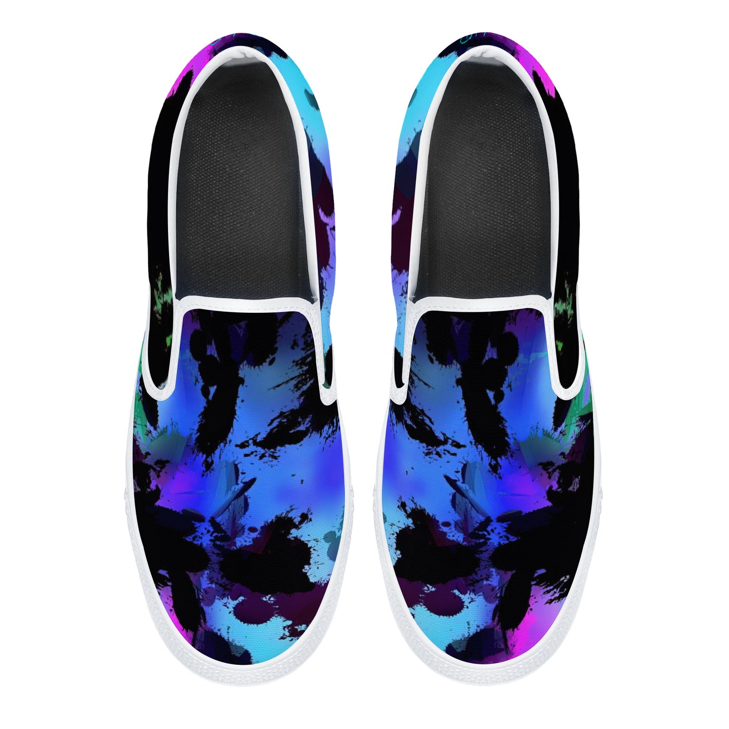 Color Implosion Slip-on Shoes - White