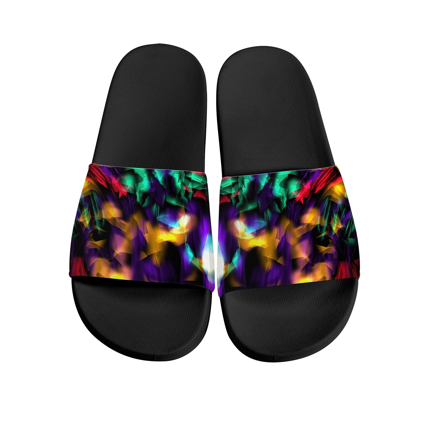 Color and Fire Slide Sandals