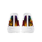 Color and Fire Glitch Flex Control Sneaker - White